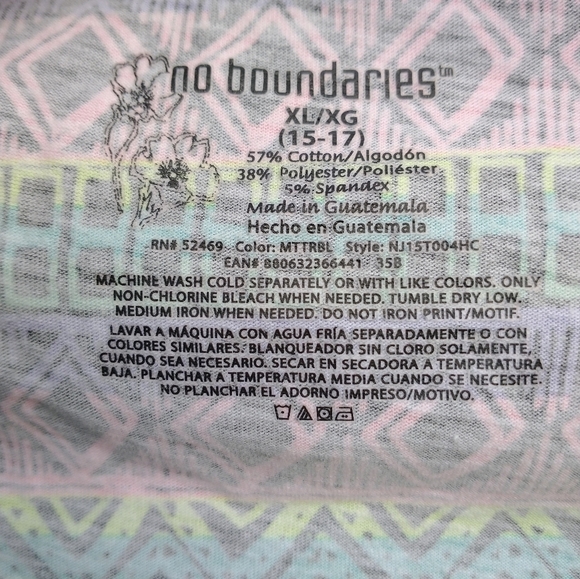 Womens no boundaries colorful top - Picture 3 of 3